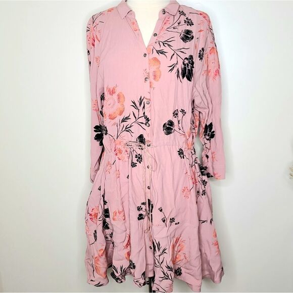 Free People | Lena Floral Mini Shirt Dress - Picture 6 of 7